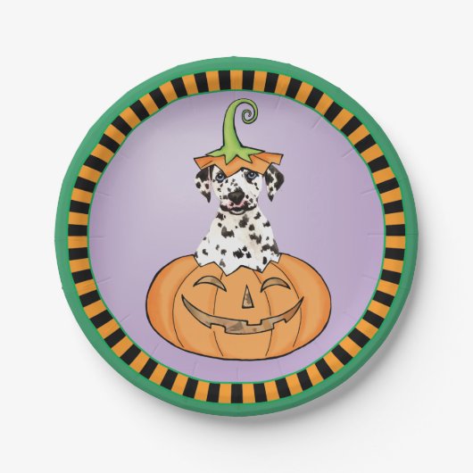 Halloween Dalmatian Paper Bord (Voorkant)