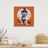 Halloween Dalmatian Poster (Keuken)