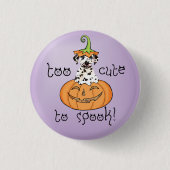 Halloween Dalmatian Ronde Button 3,2 Cm (Voorkant)