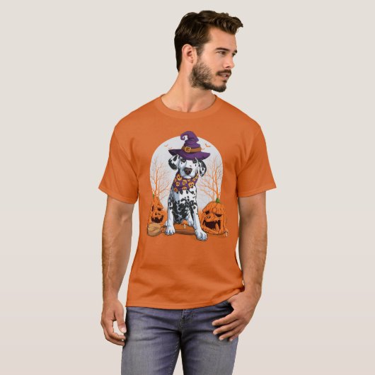 Halloween Dalmatian T-Shirt (Voorkant volledig)