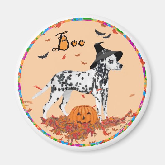 Halloween Dalmatiër Magneet (Voorkant)
