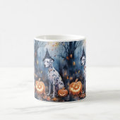 Halloween Dalmatiër Met Pompoenen Eng Koffiemok (Center)