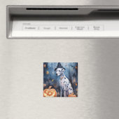 Halloween Dalmatiër Met Pompoenen Eng Magneet (Insitu (Vaatwasser))