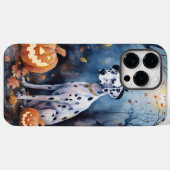 Halloween Dalmation met pompoenen eng Case-Mate iPhone Case (Achterkant (horizontaal))