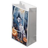 Halloween Dalmation met pompoenen eng Klein Cadeauzakje (Achterkant Gekanteld)