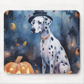 Halloween Dalmation met pompoenen eng Muismat (Voorkant)