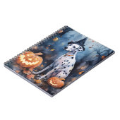 Halloween Dalmation met pompoenen eng Notitieboek (Linkerzijde)