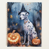 Halloween Dalmation met pompoenen eng Planner (Voorkant)