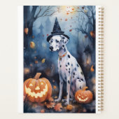Halloween Dalmation met pompoenen eng Planner (Achterkant)