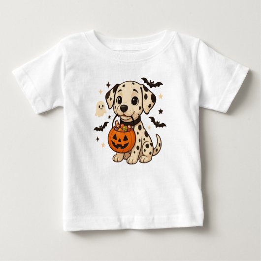 Halloween Dalmatische Hond Trick or treat (Voorkant)