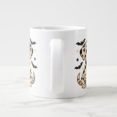 Halloween Dalmatische Hond Trick or treat Grote Koffiekop (Achterkant)