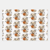 Halloween Dalmatische Hond Trick or treat Inpakpapier Vel (Voorkant)
