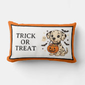 Halloween Dalmatische Hond Trick or treat Kussen (Voorkant)