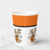 Halloween Dalmatische Hond Trick or treat Papieren Bekers (Rechts)