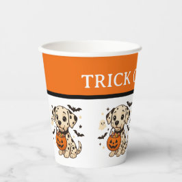 Halloween Dalmatische Hond Trick or treat Papieren Bekers