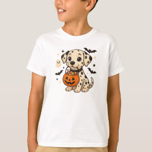 Halloween Dalmatische Hond Trick or treat T-shirt