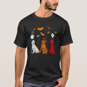 Halloween Dalmatische Honden Mummie Heks Demon Cos T-shirt