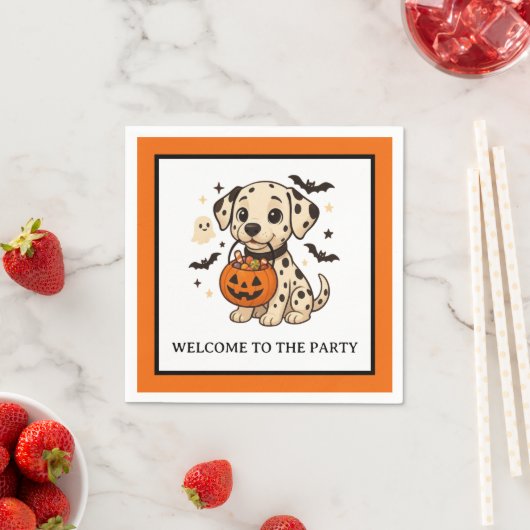 Halloween Dalmatische Trick or treat Servet (Insitu)