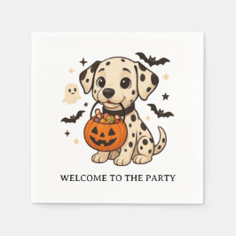 Halloween Dalmatische Trick or treat Servet