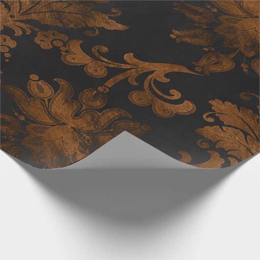 Halloween  Damask Cadeaupapier (Hoek)