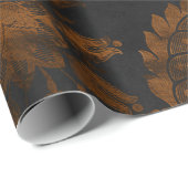 Halloween  Damask Cadeaupapier (Rol Hoek)