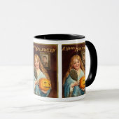 Halloween dame met spiegel) mok (Voorkant rechts)