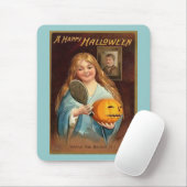 Halloween  dame met spiegel) muismat (Met muis)