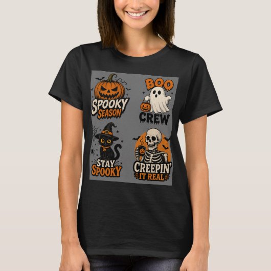 halloween dames t-shirts (Voorkant)