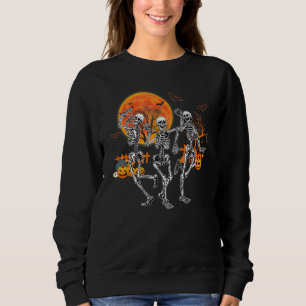 Halloween Dance of Death Macabre Skeleton Dansend Trui