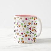 Halloween Dance Party Two-Tone Coffee Mok (Voorkant rechts)