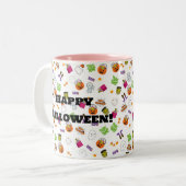 Halloween Dance Party Two-Tone Coffee Mok (Voorkant links)