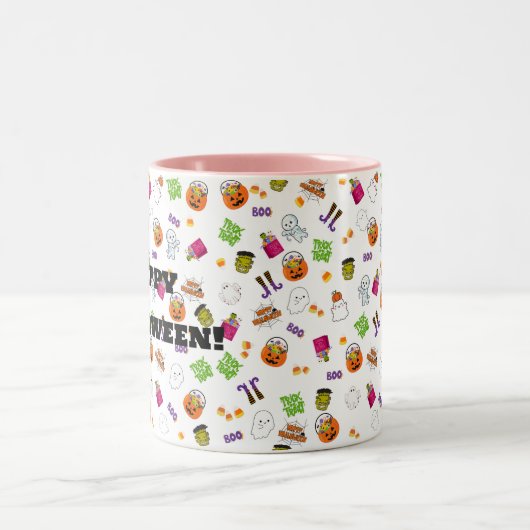 Halloween Dance Party Two-Tone Coffee Mok (Center)