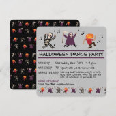 Halloween Dance Party Uitnodiging (Voorkant / Achterkant)