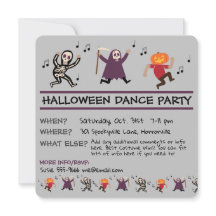 Halloween Dance Party Uitnodiging