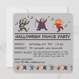 Halloween Dance Party Uitnodiging