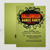 Halloween Dance Party Uitnodiging (Voorkant / Achterkant)