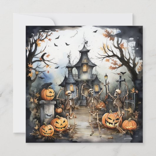 Halloween Dance Party Uitnodiging (Voorkant)