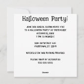 Halloween Dance Party Uitnodiging (Achterkant)