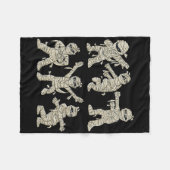 Halloween Dancing Mummy Dance Challenge Boys Girls Fleece Deken (Voorkant (Horizontaal))