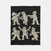 Halloween Dancing Mummy Dance Challenge Boys Girls Fleece Deken (Voorkant)