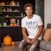Halloween Dancing Skelet Pas Grappige Tekst aan T-shirt