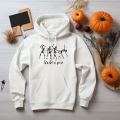 Halloween Dancing Skelet Strike A Pose Grappig Hoodie