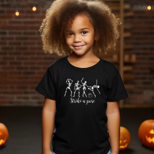 Halloween Dancing Skelet Strike A Pose Grappig T-shirt
