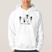 Halloween Dancing Skelet Verplaatsen naar de Groov Hoodie (Voorkant)