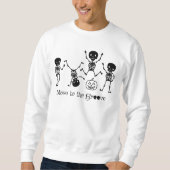 Halloween Dancing Skelet Verplaatsen naar de Groov Trui (Voorkant)