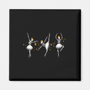Halloween Dancing Skeleton Ballerina Ballet Vrouwe Magneet