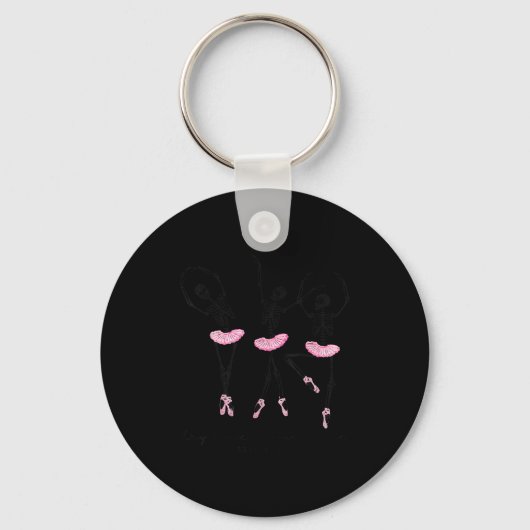 Halloween Dancing Skeleton Dry Bones Come Alive Ch Sleutelhanger (Voorkant)