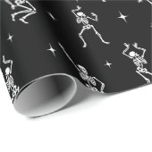 Halloween Dancing Skeletons Cadeaupapier (Rol Hoek)