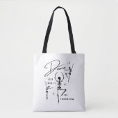 Halloween Dancing Skeletons Funny Tote Bag (Voorkant)