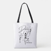 Halloween Dancing Skeletons Funny Tote Bag (Achterkant)